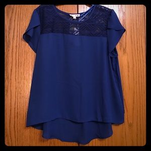 Royal blue blouse