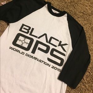 California Allstars Black Ops baseball tee