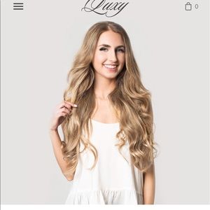 Luxy clip in hair extensions dirty blonde