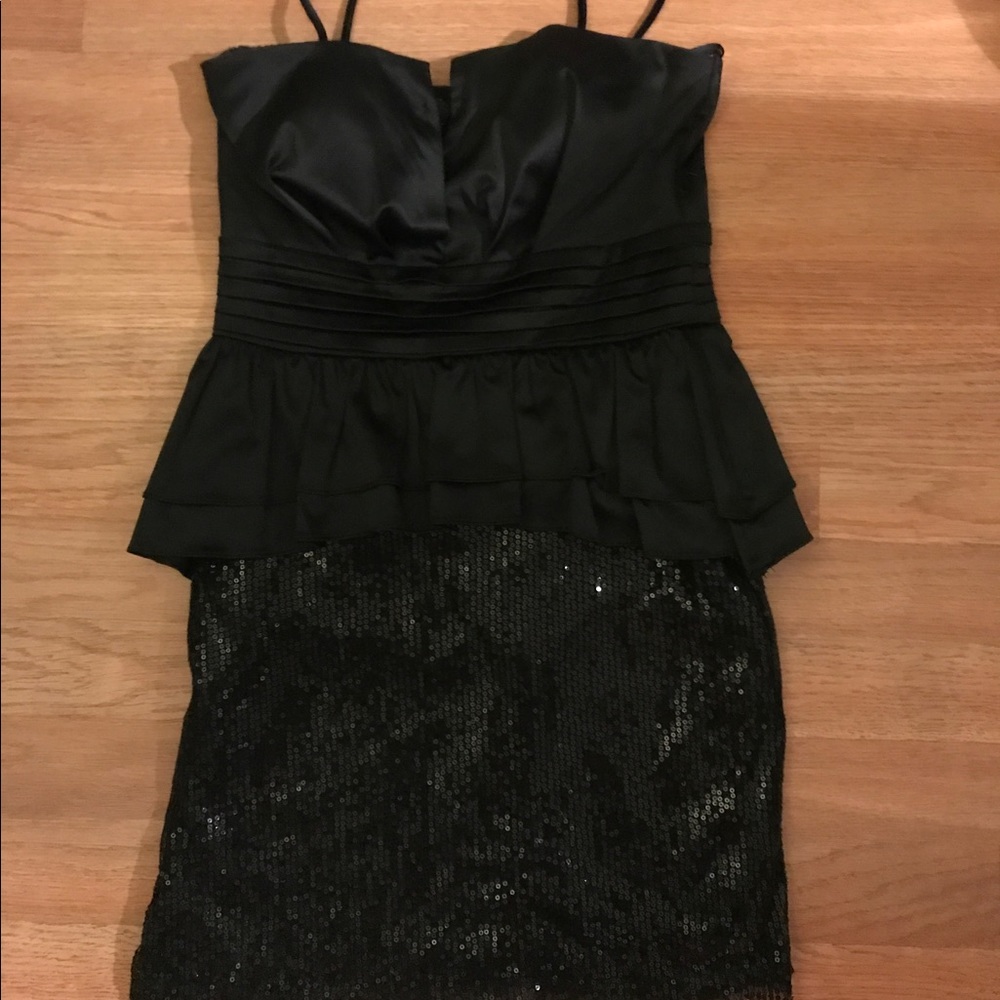 Papaya black with sequence dress size M