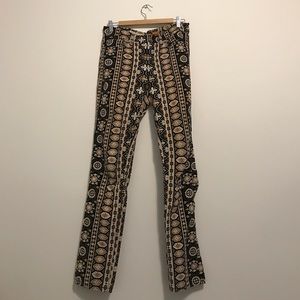 Stretchy Corduroy 70s Pattern Skinny Pant