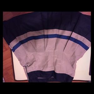 Ann Taylor colorblock midi skirt, cotton