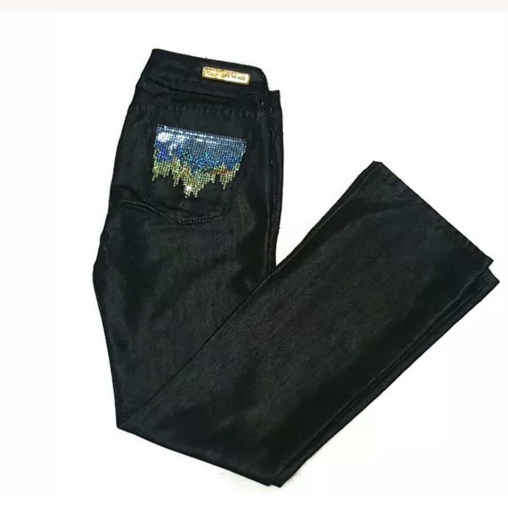 💕RARE💎Express Sequin Stella Bootcut Jeans💕