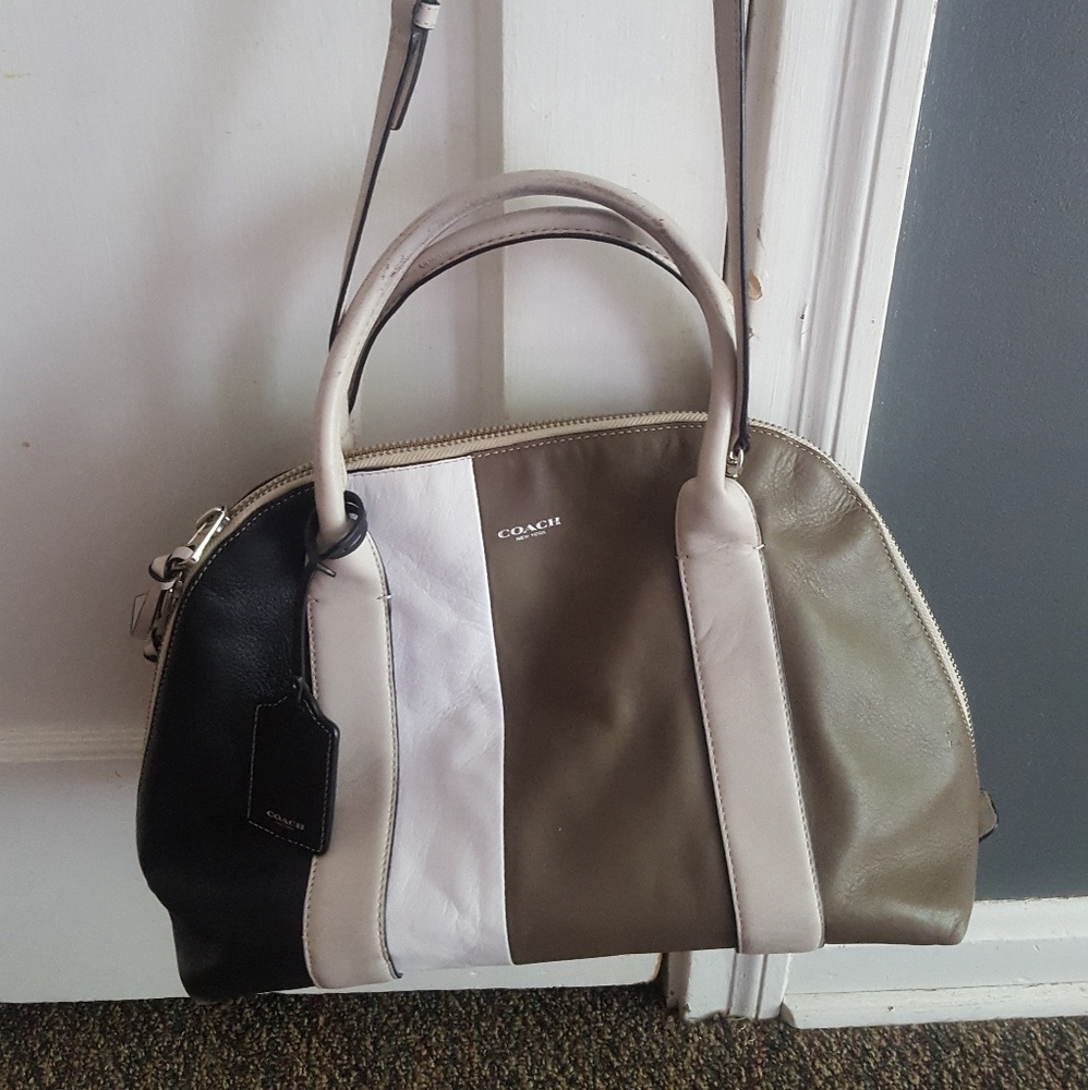 SALE!! Authentic Leather Coach Colorblock Purse