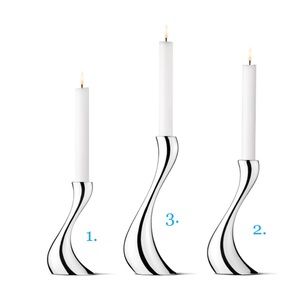 NWOT Georg Jensen Cobra Candleholders (Set of 3)