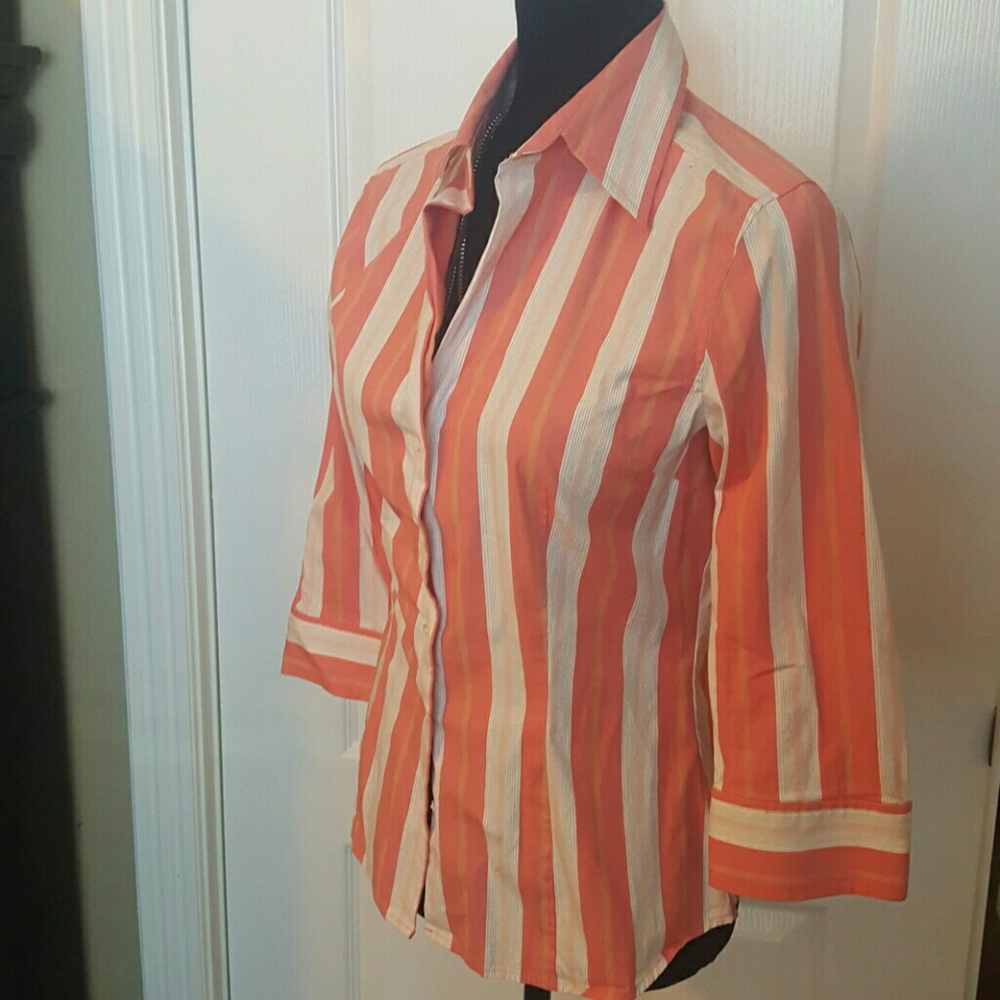 Express 3/4 sleeve Button down Blouse by Express