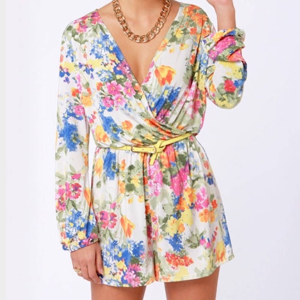 Lulus floral romper