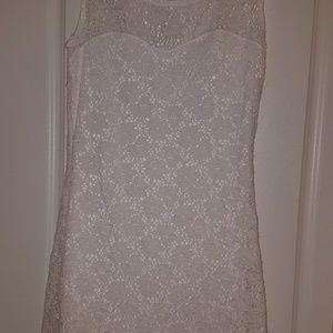 Body Central White Lace Dress M