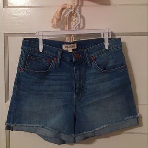 Madewell Denim high-wasted shorts