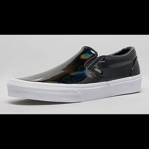 Vans Iridescent black slip on sneaker