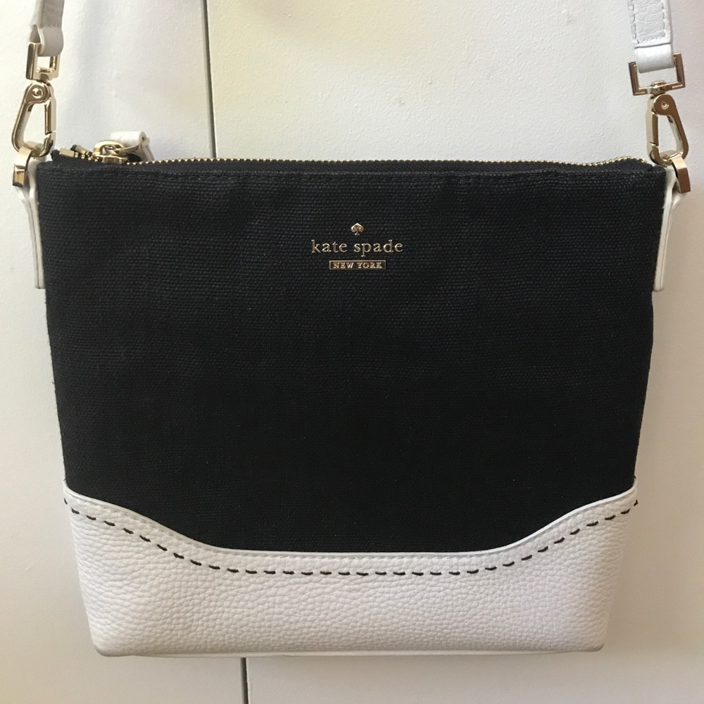 Kate Spade ♠️ Black and White Crossbody Bag