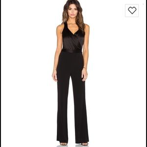 DVF Layana Jumpsuit Size 2 Black