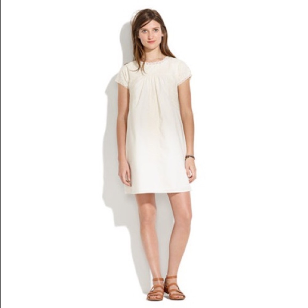 Madewell Embroidered Sundress White