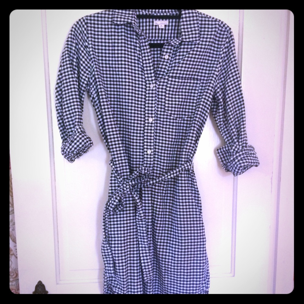 Gap gingham shirt dress tunic