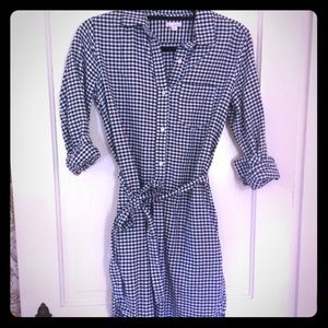 Gap gingham shirt dress tunic