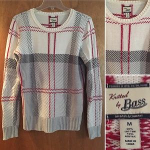 New, Knitted Bass Sweater, size Medium