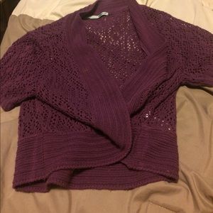 Purple Cotton cardigan