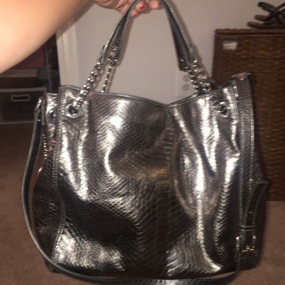 Michael Kors Gunmetal Shoulder Bag - Picture 2 of 4