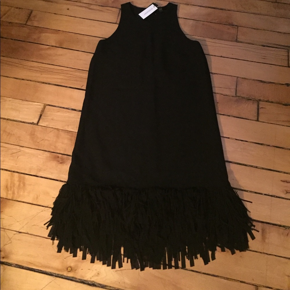 Black Fringe Dress