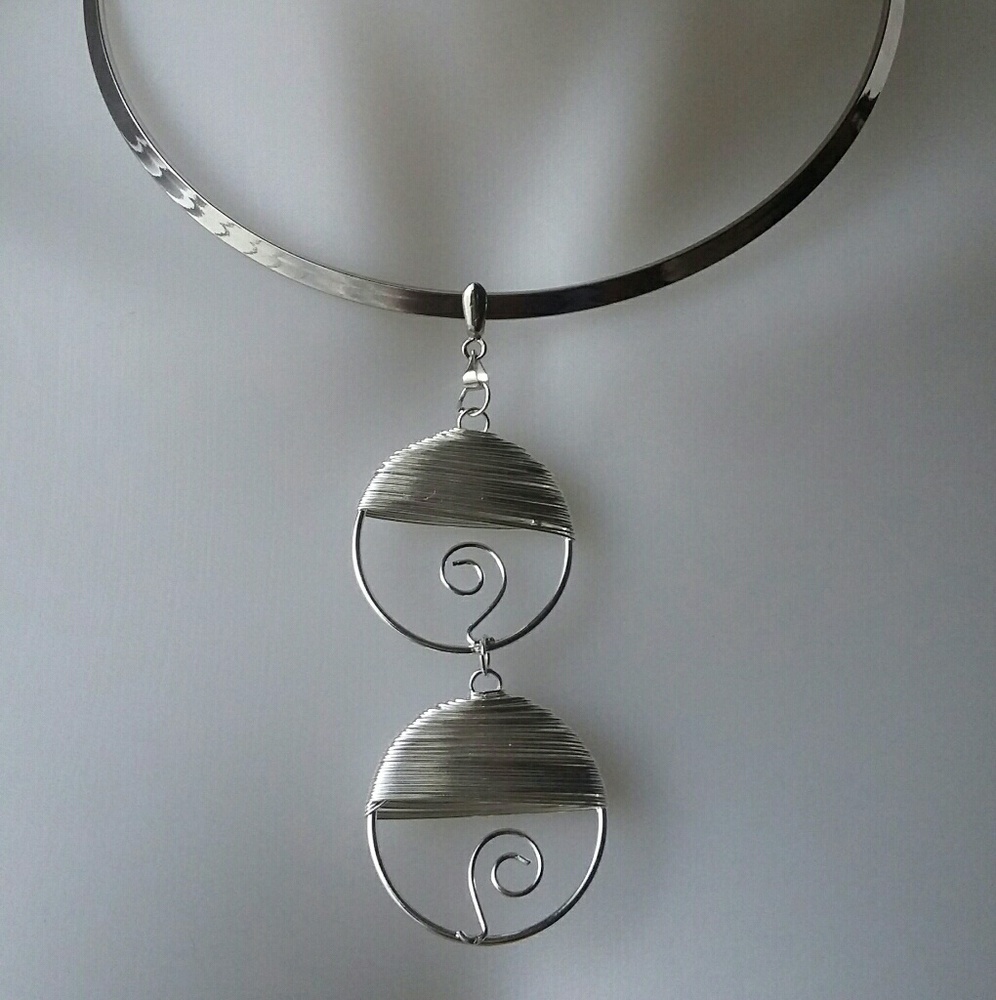 Silver custom made Choker