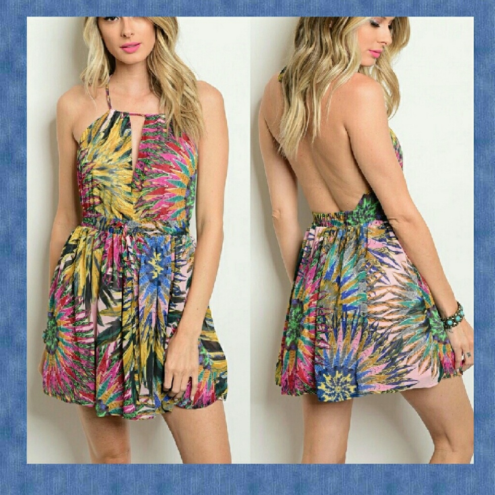 🌴BACKLESS DRESS🌴 - Picture 1 of 4