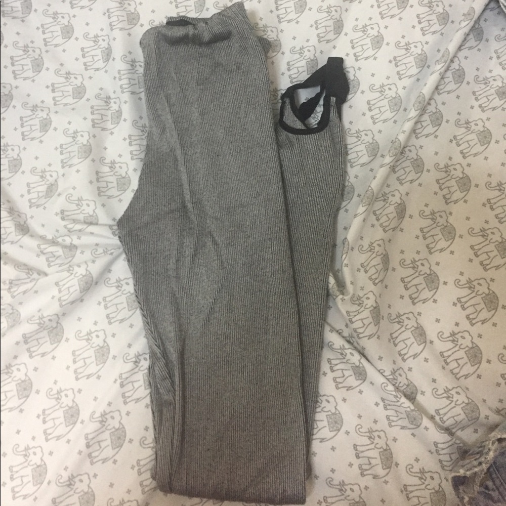 Zara silver stir up leggings small