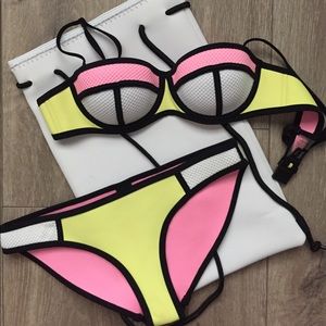 Triangl Neoprene Swim Suit with Drawstring Bag