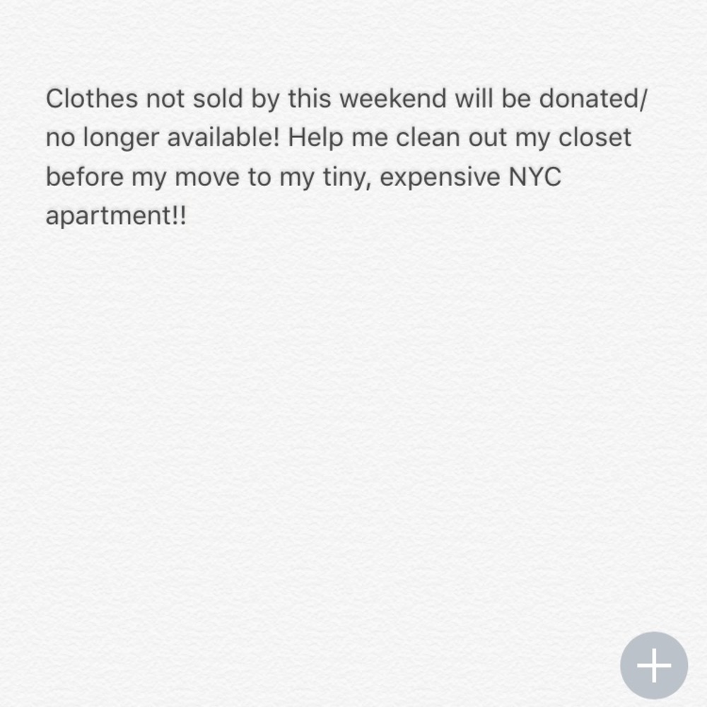 Everything must go!