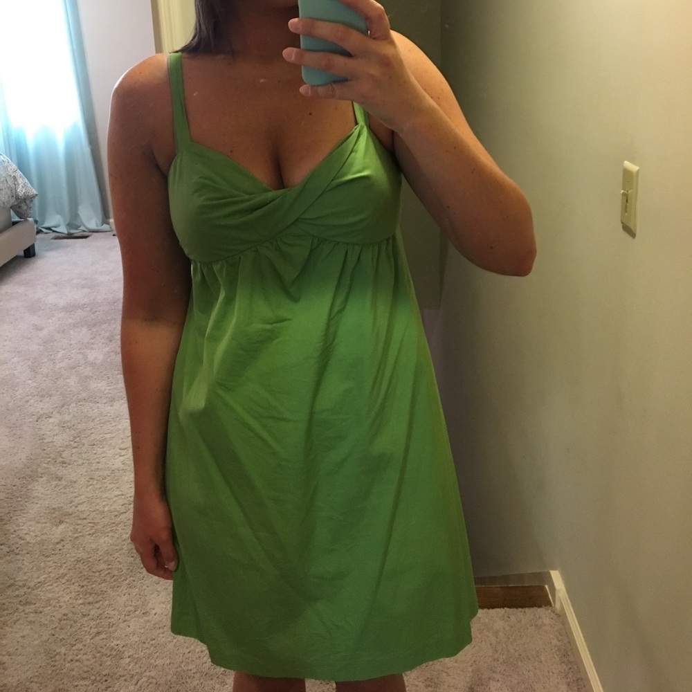 Ann Taylor Loft green dress