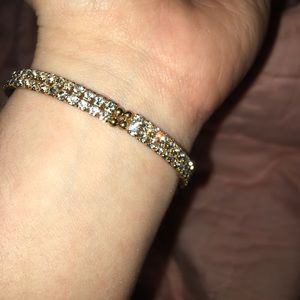 Diamond beaded bracelet