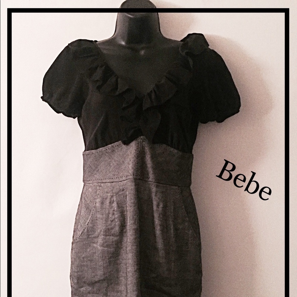 🌹🌹 Bebe Black & Grey Dress 🌹🌹