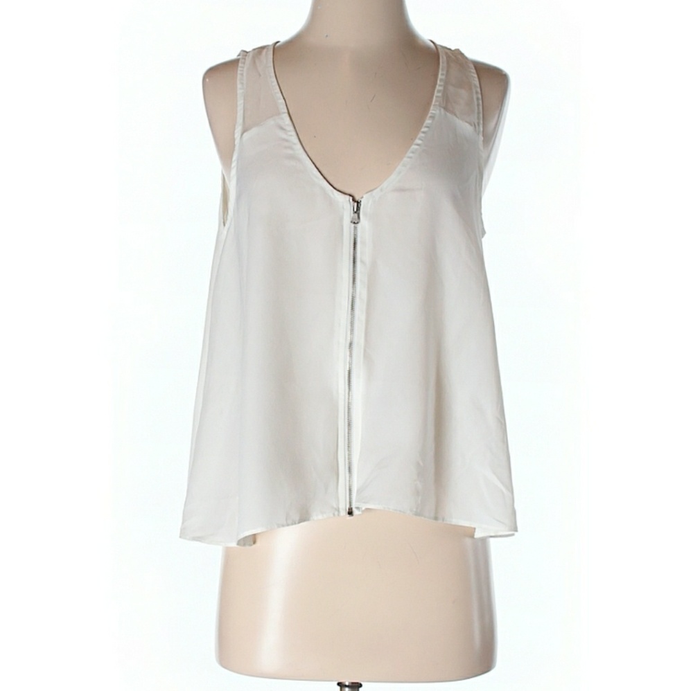 Plastic Island sleeveless blouse