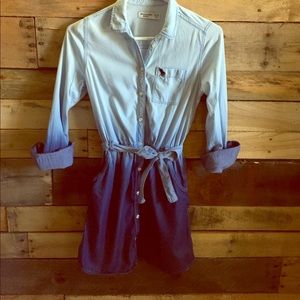 Girls Abercrombie Kids Ombré Jean Dress 13/14