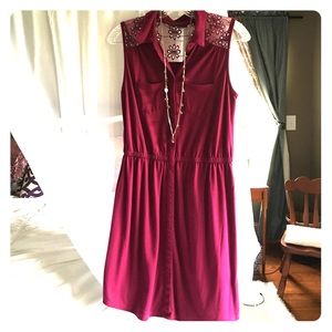 Lace top summer dress size small