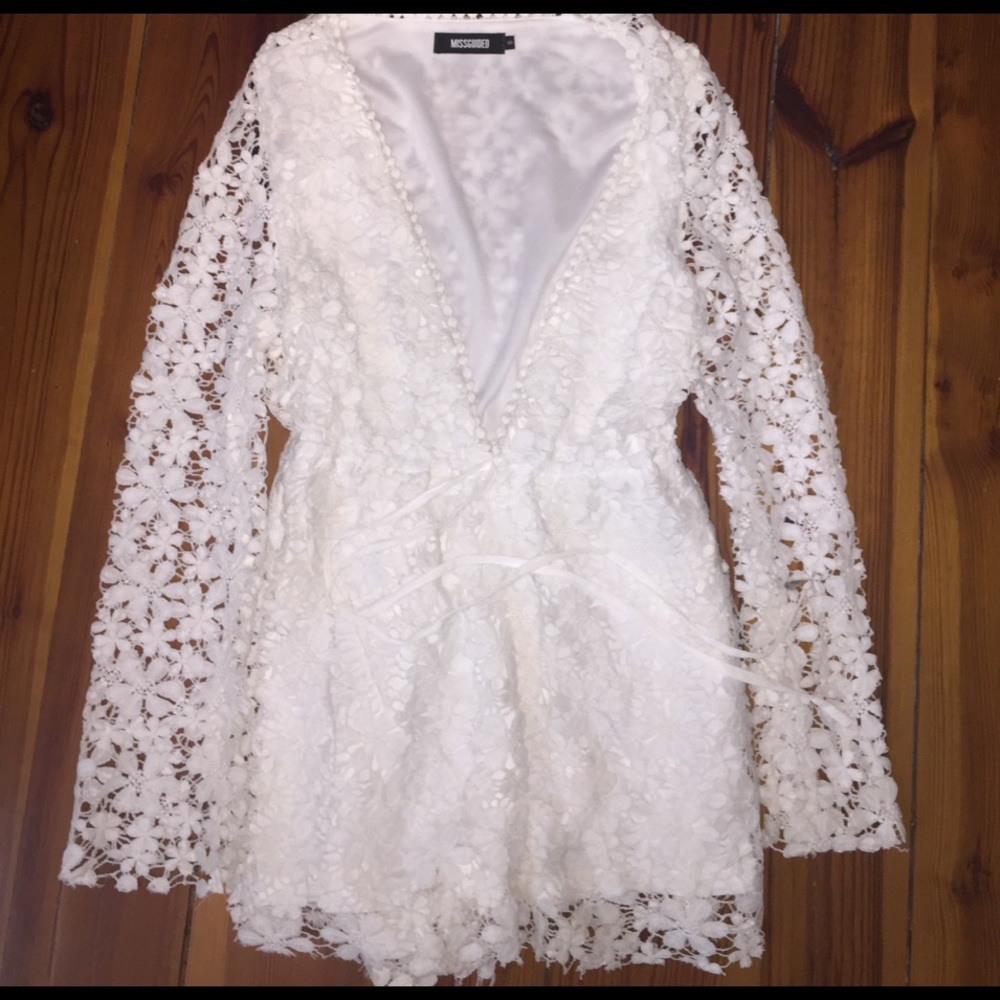 Misguided white romper