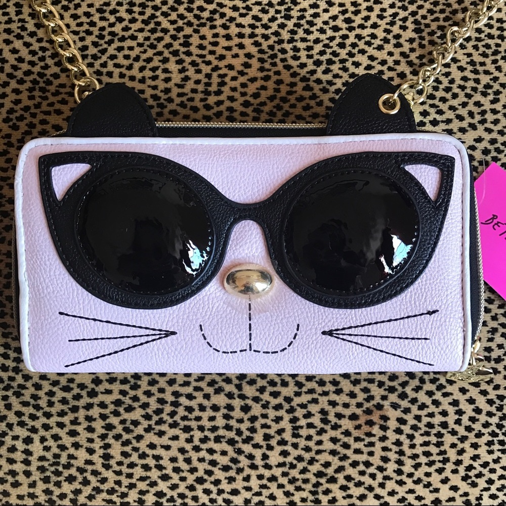 😻Betsey Johnson 😻Kitty Cat Wallet Crossbody