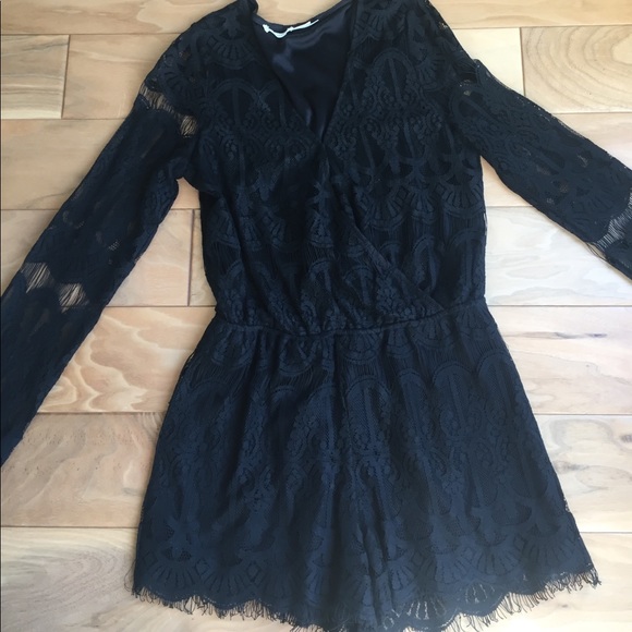 black lace romper - Picture 1 of 4