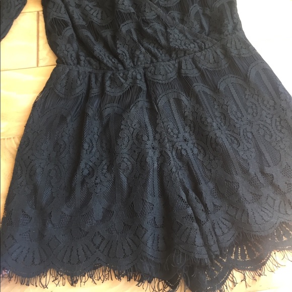 black lace romper - Picture 3 of 4