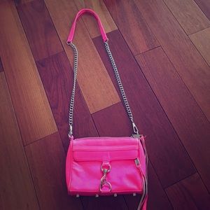 Rebecca Minkoff Neon Pink Mini Mac Crossbody