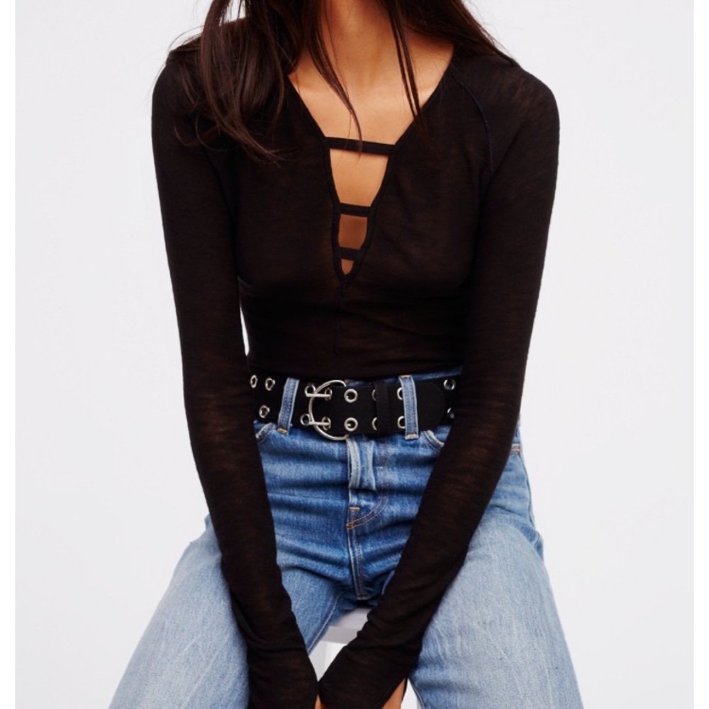 Free People Bae Bae Layering Top size L
