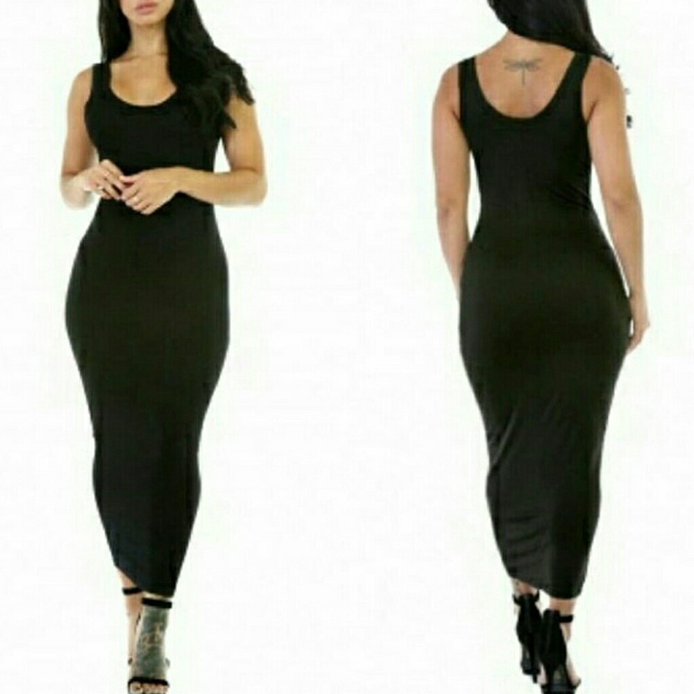 Tank bodycon maxi dress