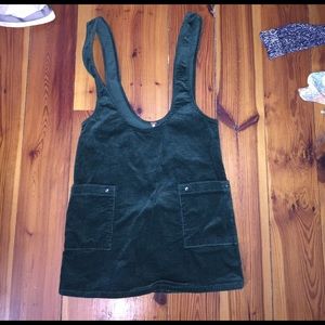 Green Velvet Free People Overalls