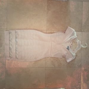 Unique body con dress with, sexy fishnet detail