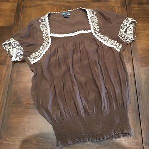 Embroidered top