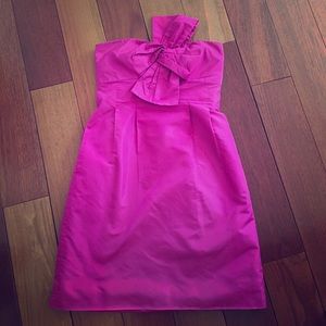 J.Crew Bow Monde Strapless Cocktail Dress