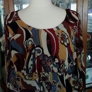 Beautiful colorful long sleeve blouse