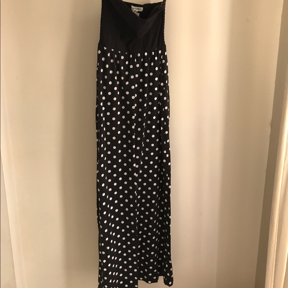 Polka dot maxi dress