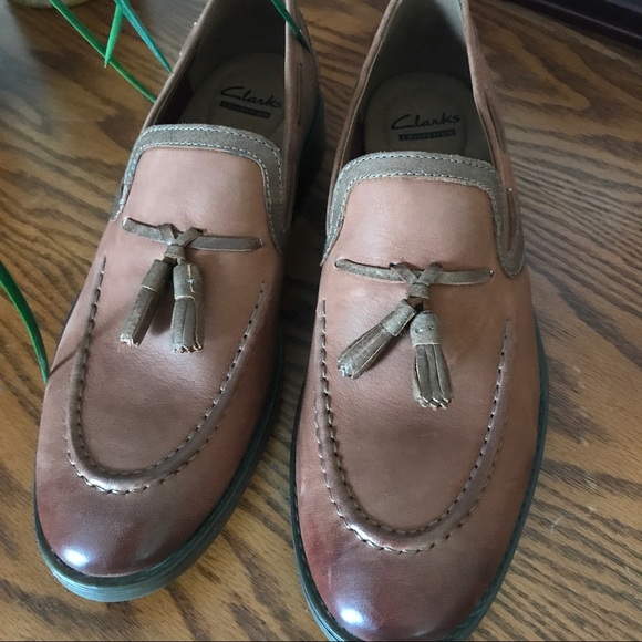 Clarks Shoes Clarks Mens 95m Leather Shoes Ortholite Sole Poshmark