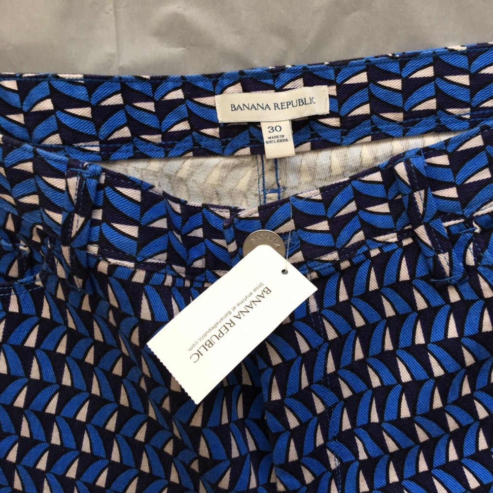 Banana Republic Sloan-Fit Blue Print Skinny 30 - Picture 4 of 5