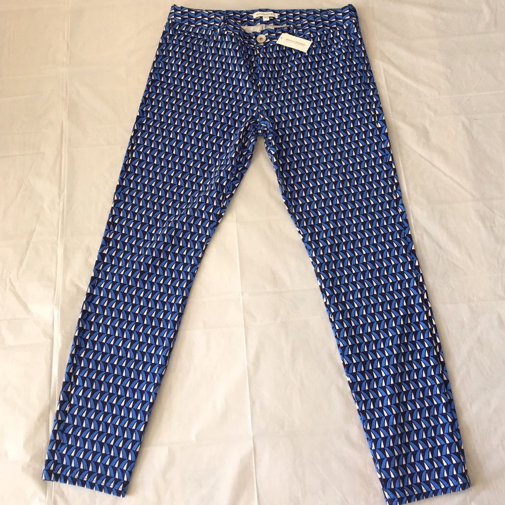 Banana Republic Sloan-Fit Blue Print Skinny 30